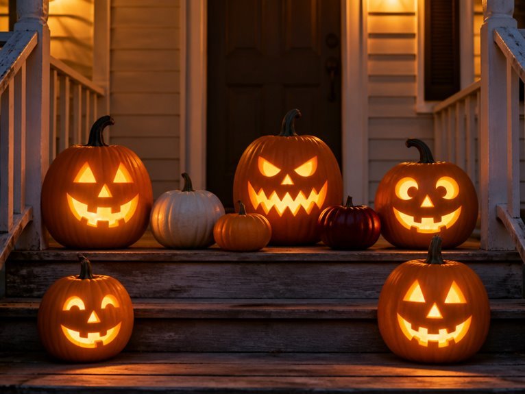 pumpkin porch decorations showcase