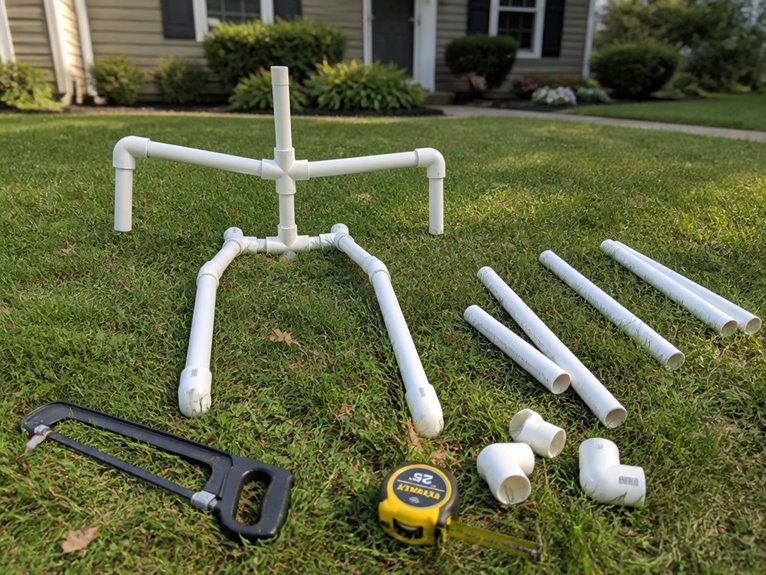 pvc pipe skeleton decoration