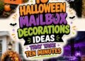 quick halloween mailbox decor