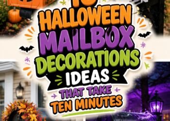 quick halloween mailbox decor