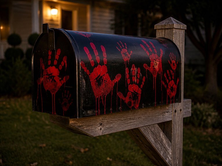 realistic halloween mailbox decor