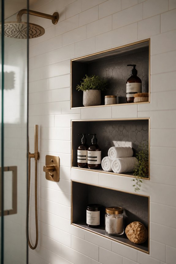 recessed shower storage solutions