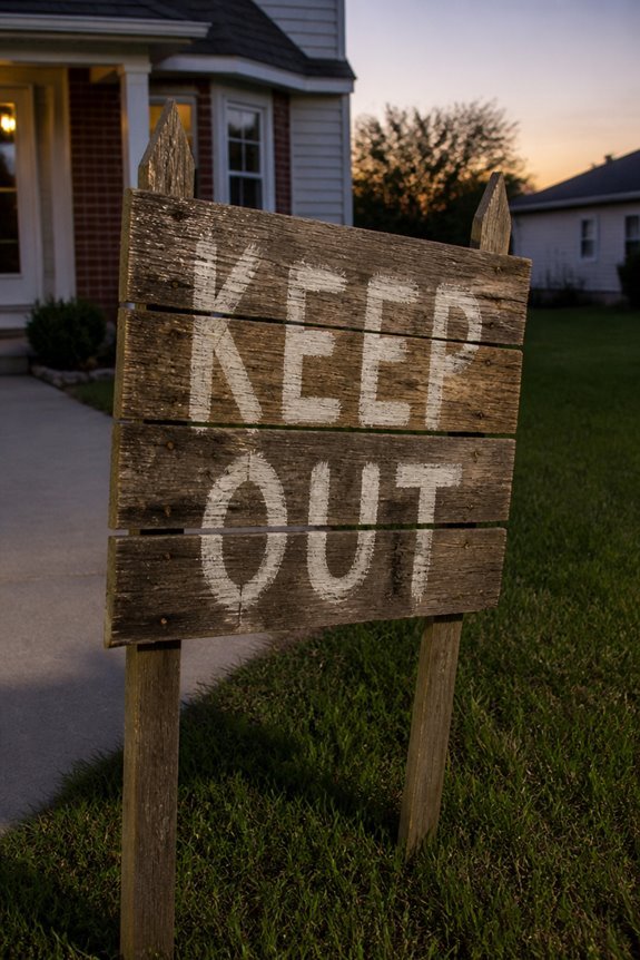 reclaimed pallet warning signs