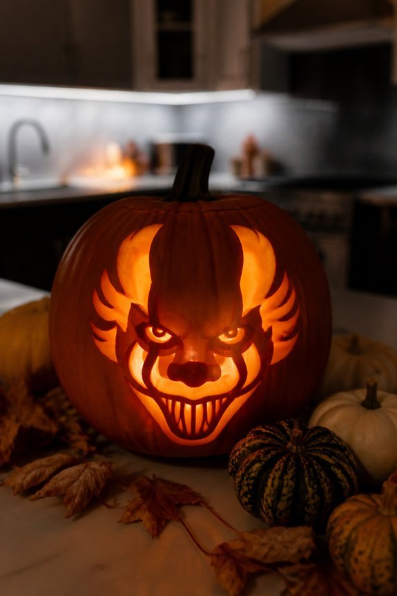 recognizable horror character carvings