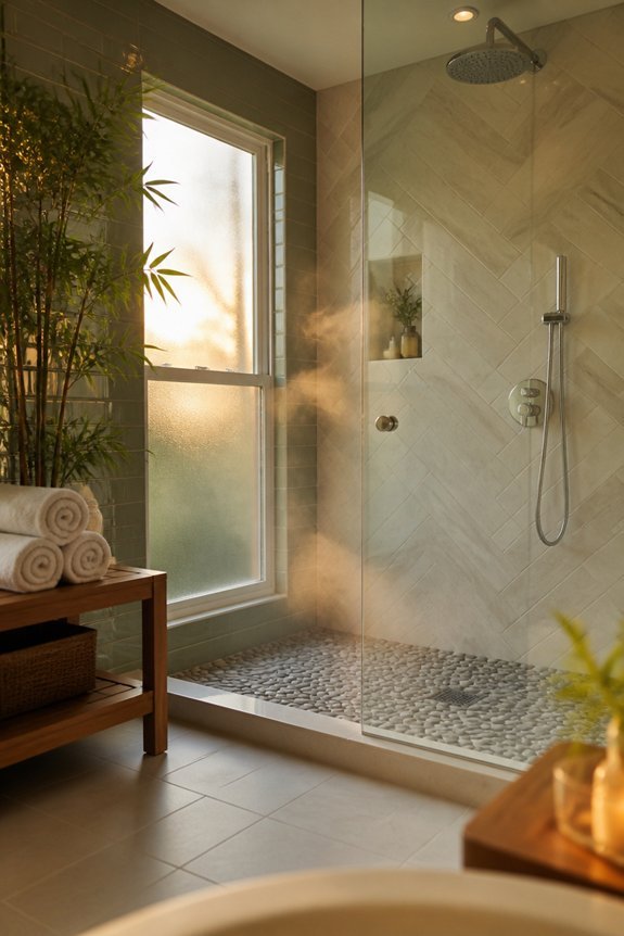 relaxing spa tile combinations