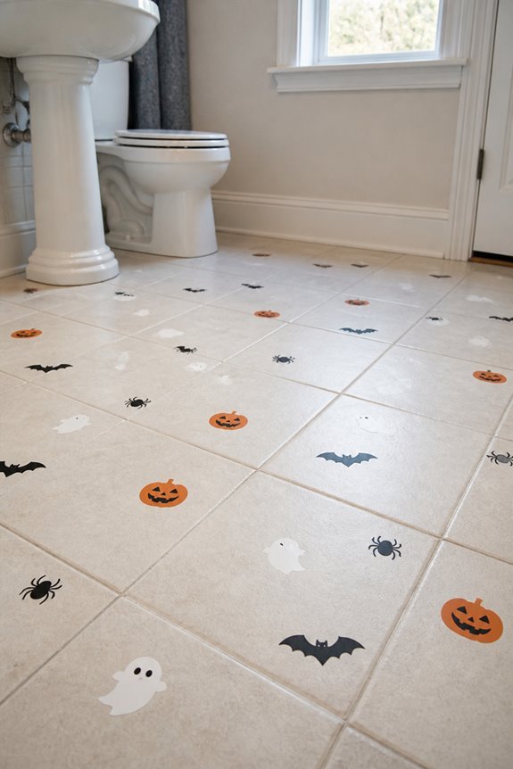 removable halloween tile decals