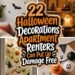 renter friendly halloween decorations