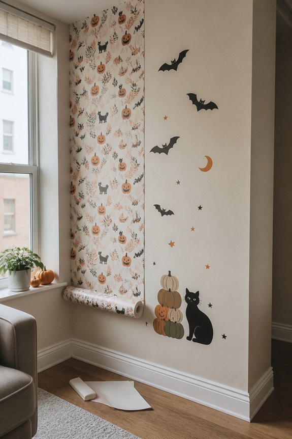 renter friendly temporary halloween decorations
