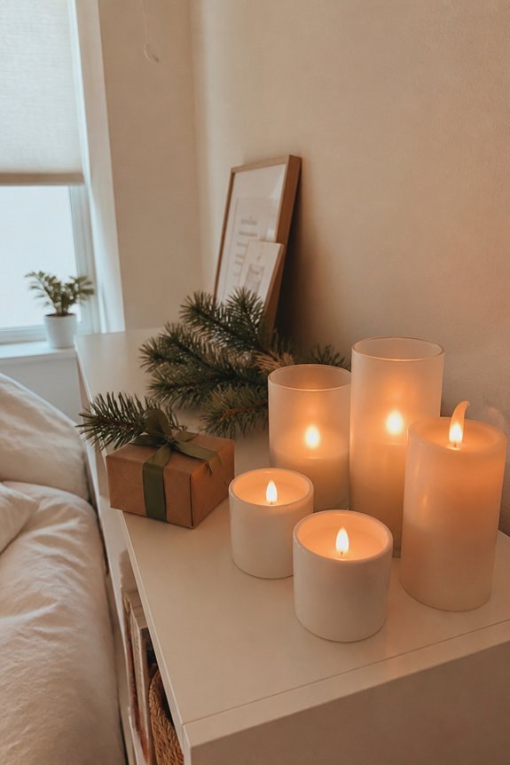 safe flameless holiday ambiance