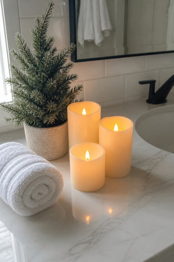 safe flameless holiday ambiance