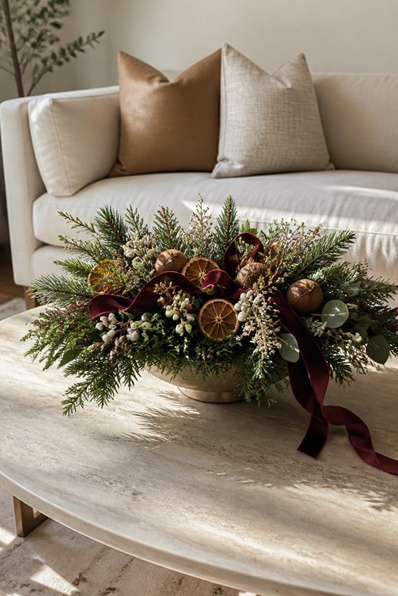 seasonal botanical coffee vignette