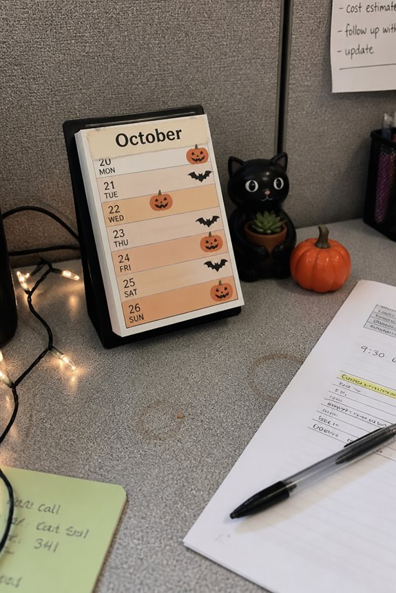 seasonal functional desk decor