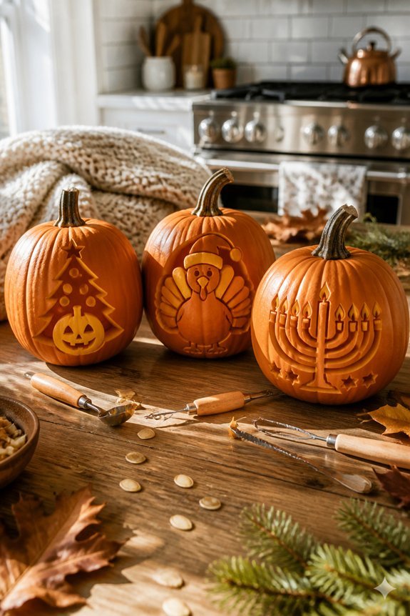seasonal pumpkin carving ideas