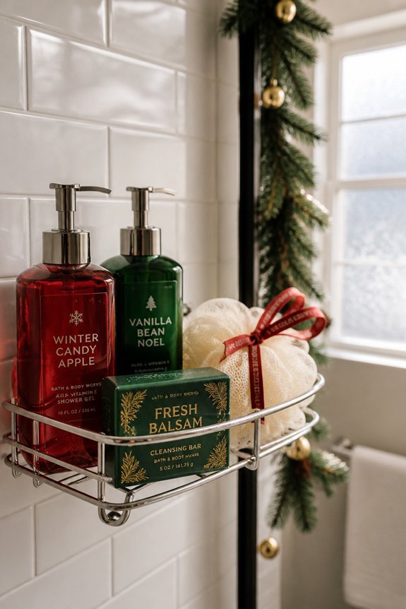 seasonal shower caddies decor