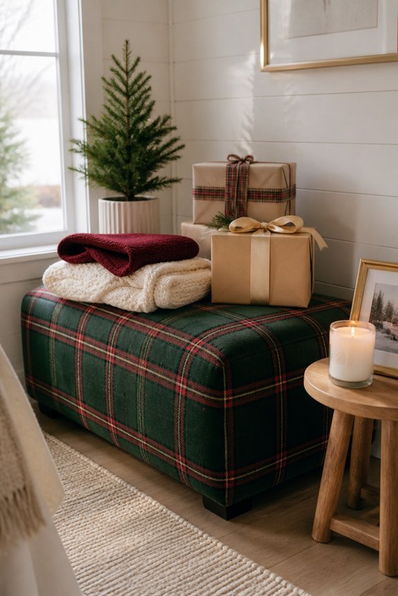seasonal storage ottomans solution