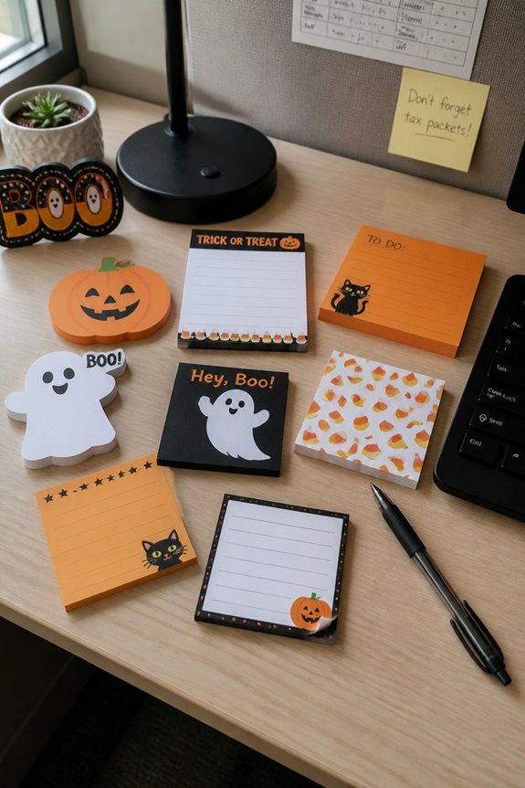 seasonally decorated functional stationery