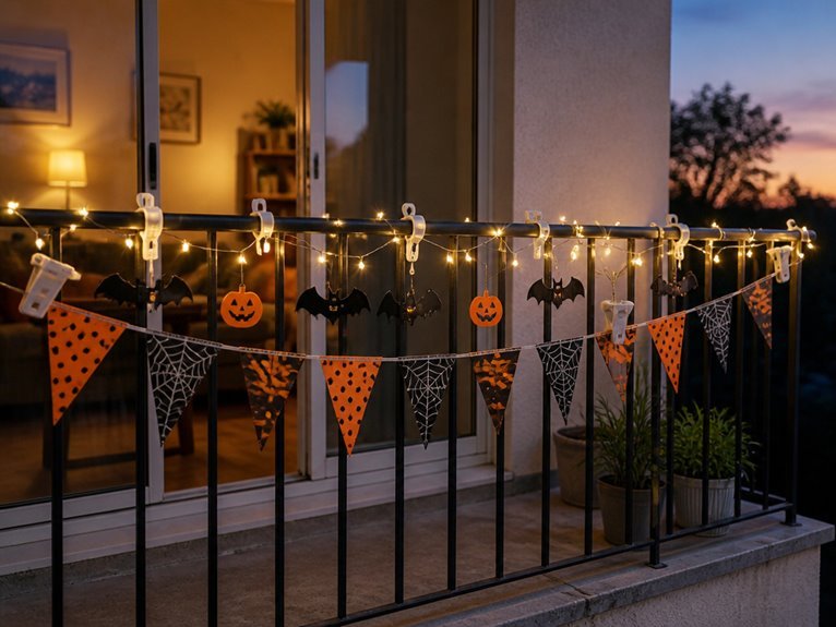 securely hang halloween decorations