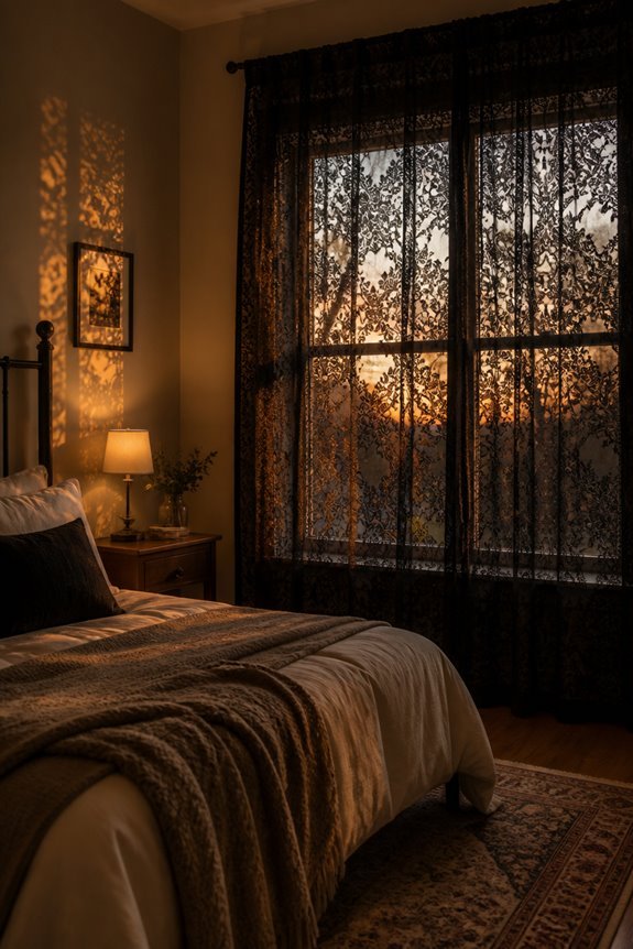 semi sheer gothic light filtration