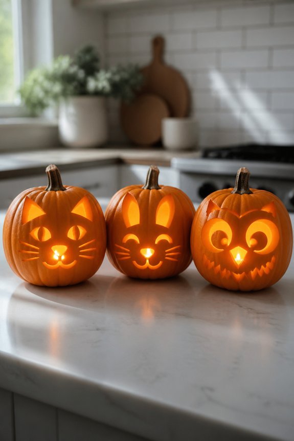 simple animal pumpkin designs
