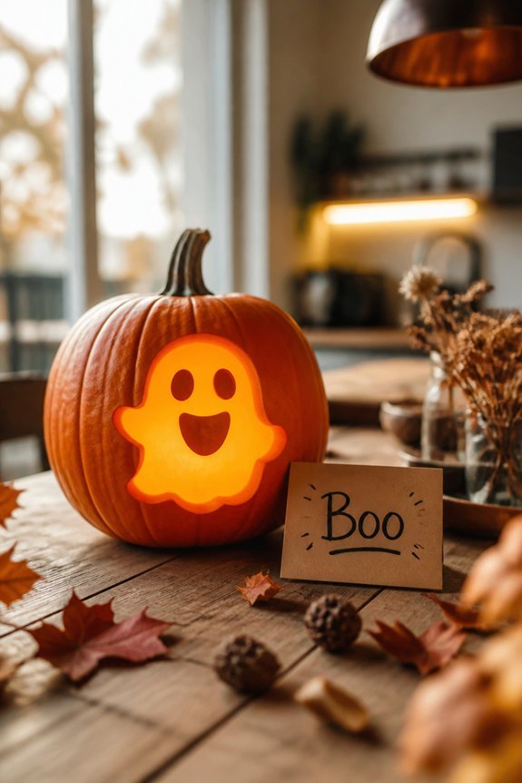 simple baby ghost carving