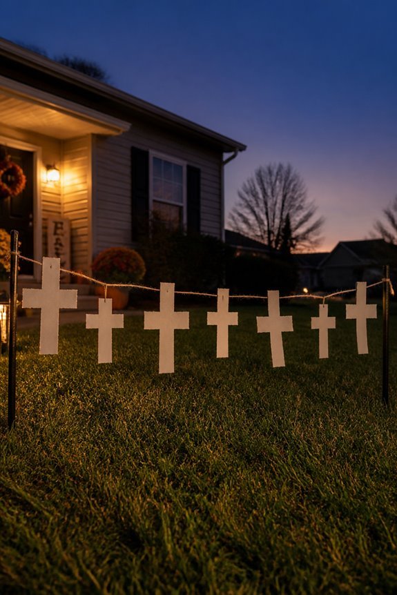 simple black and white garland