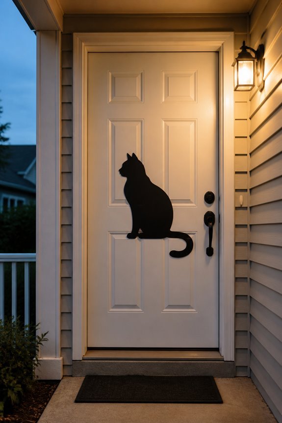simple black cat silhouettes