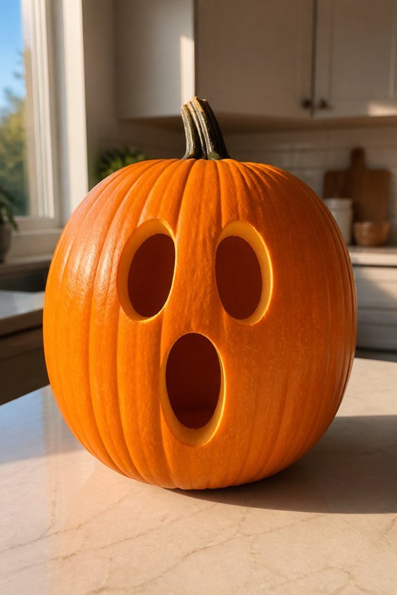 simple ghost face carving