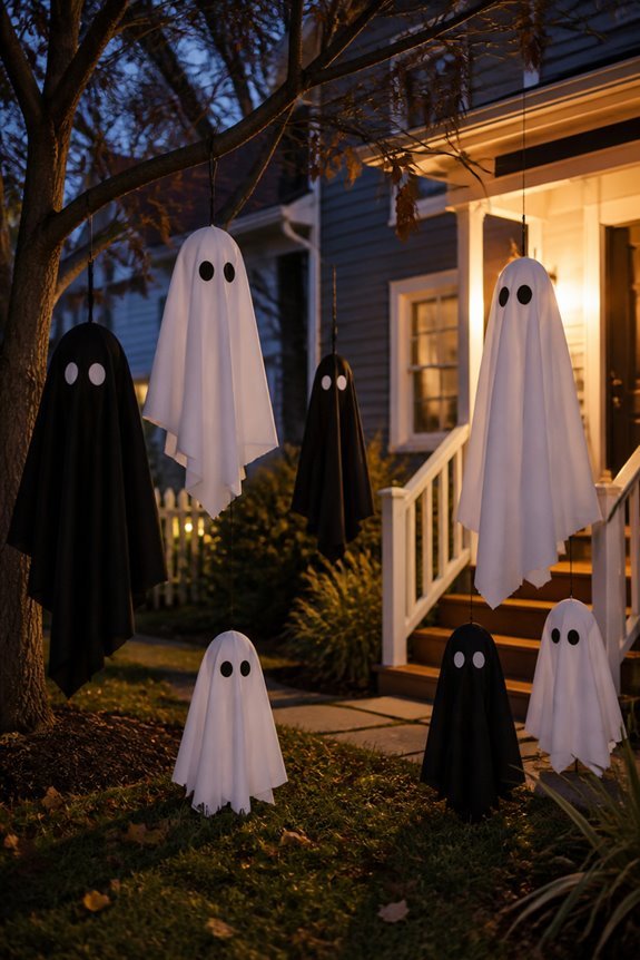 simple ghost silhouette displays