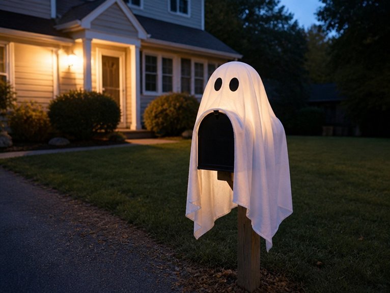 simple mailbox ghost decoration