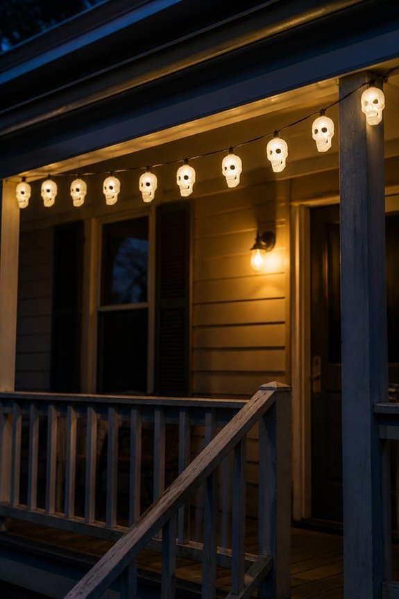 skull shaped string lights