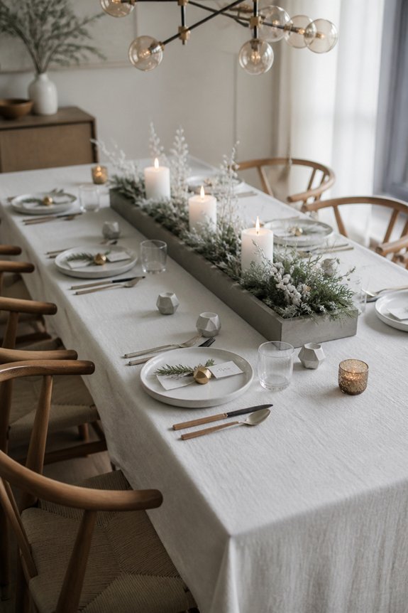 sleek simple holiday elegance