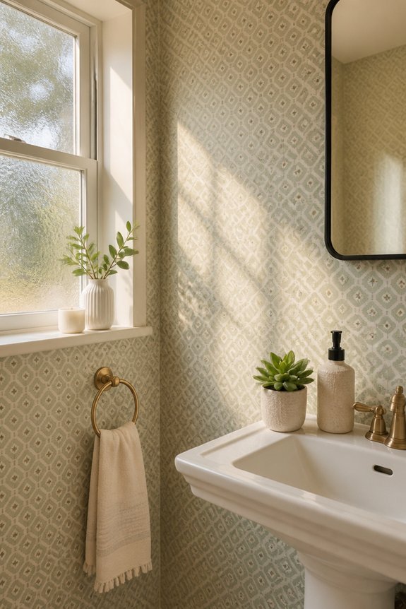 small scale patterns enhance spaciousness
