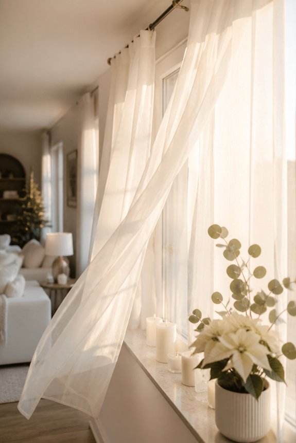 soft luminous holiday curtains