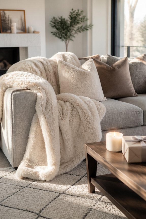 soft textured faux fur