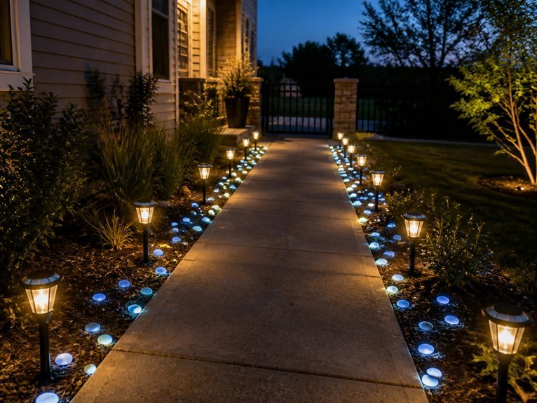solar lights and glowstones
