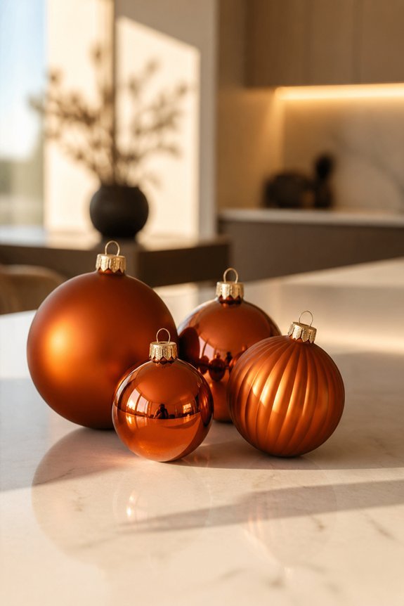 sophisticated burnt orange decorations