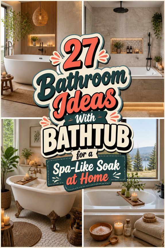 spa inspired bathtub designs
