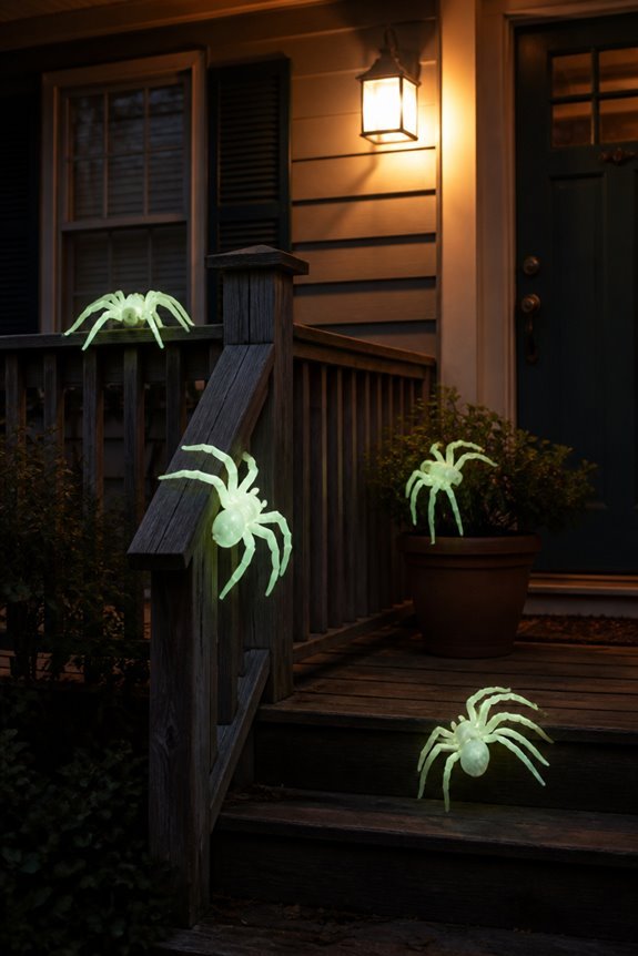 spider absorbs daylight glow