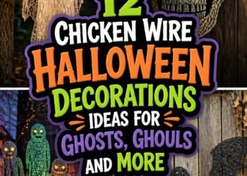 spooky chicken wire crafts