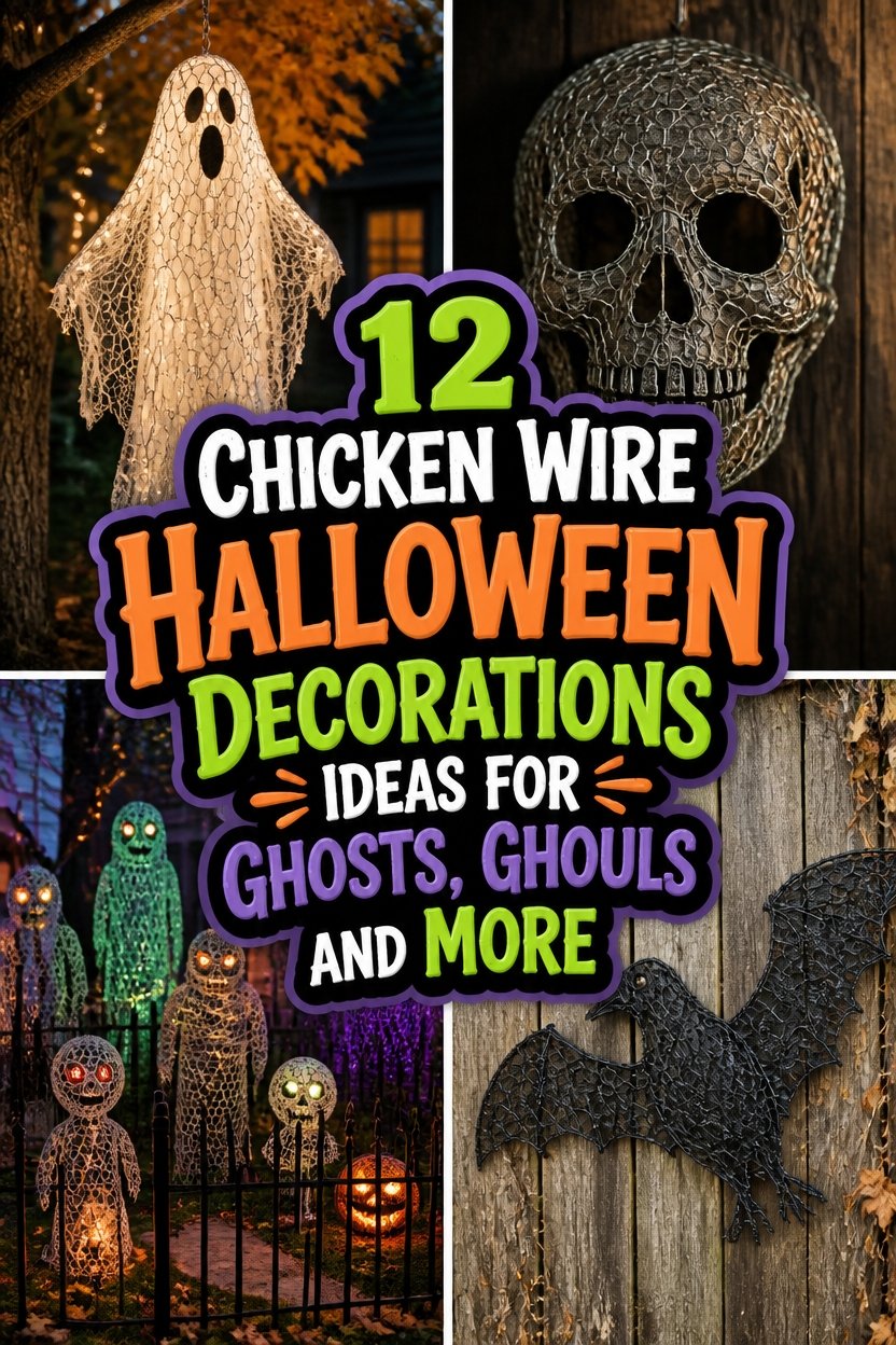 Chicken Wire Halloween Decorations
