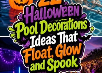 spooky floating halloween decor