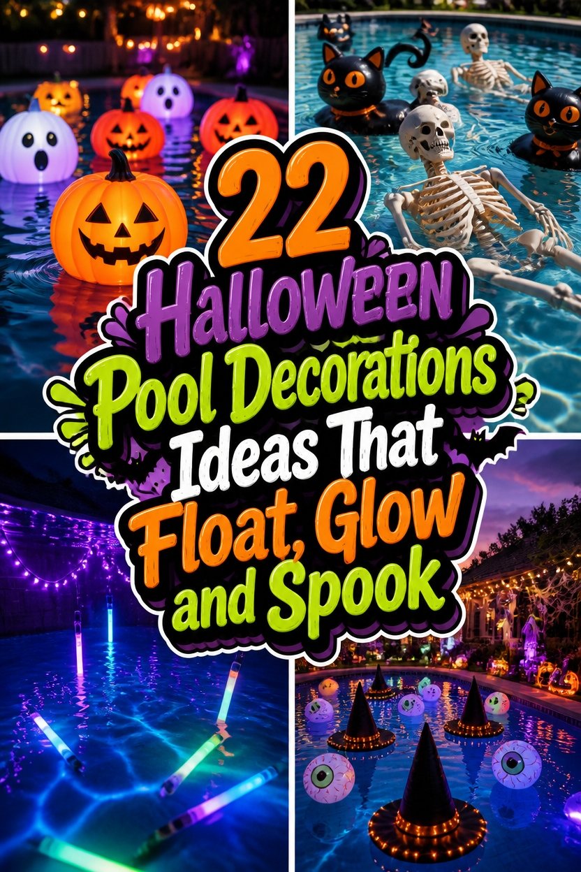 Halloween Pool Decorations