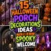 spooky halloween porch decor