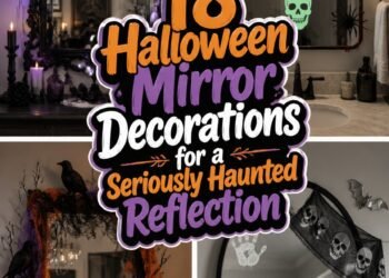spooky mirror decoration ideas