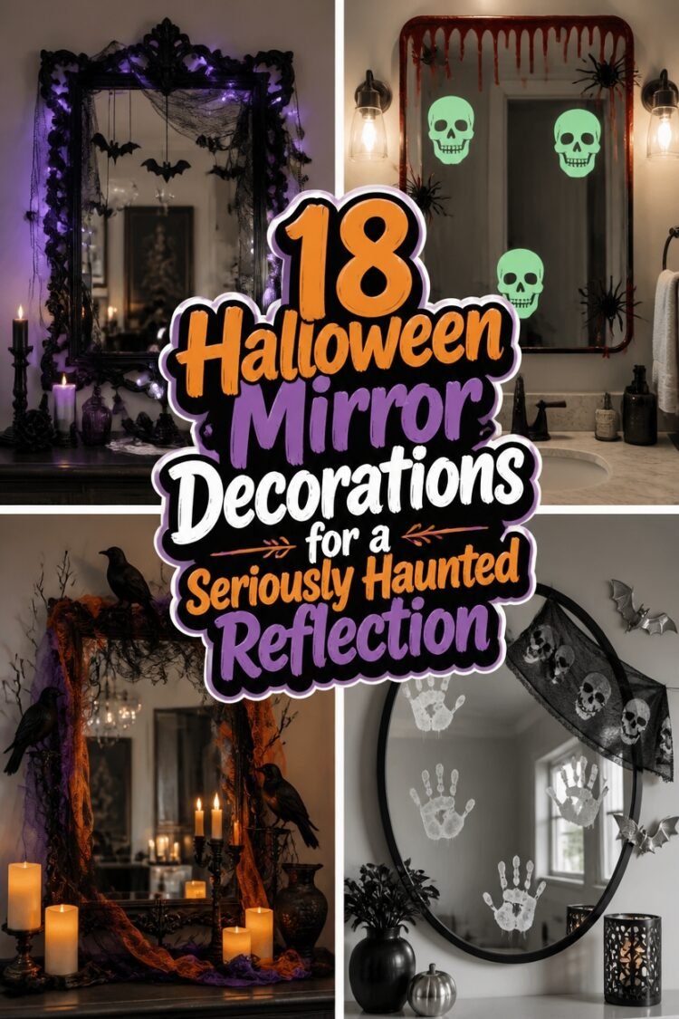 spooky mirror decoration ideas