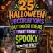 spooky outdoor halloween decor