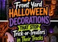 spooky outdoor halloween decor
