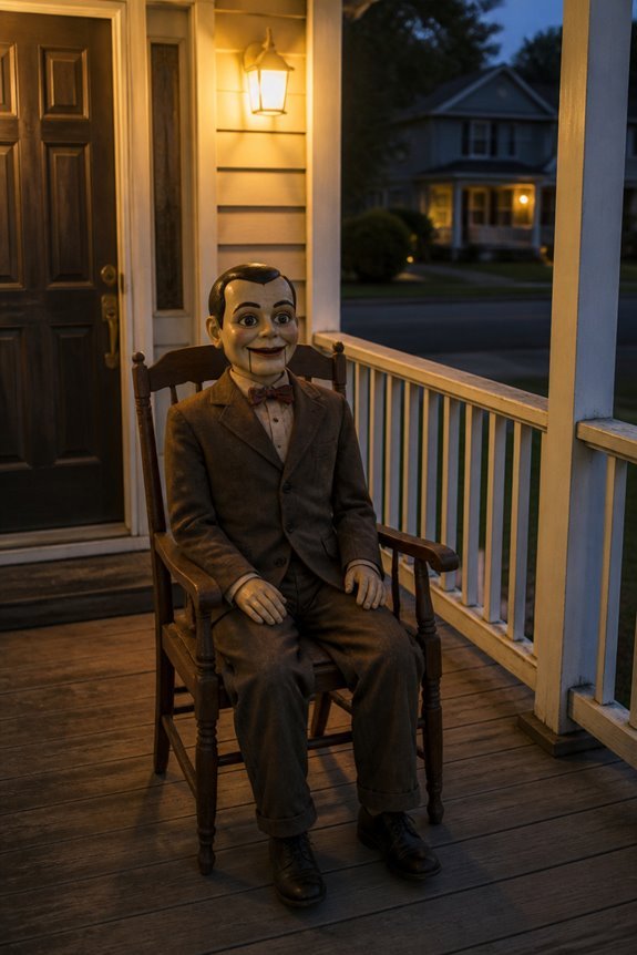 spooky porch figure placement