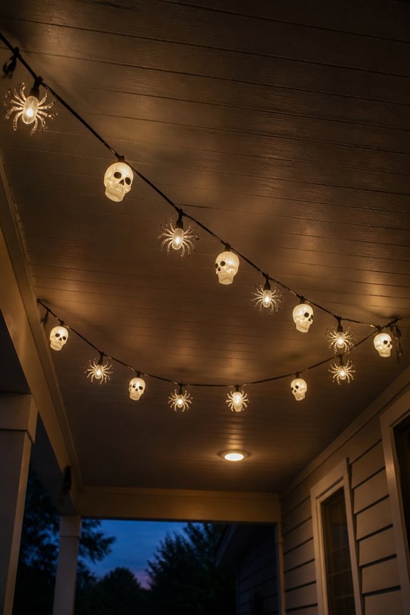 spooky shadow casting stringlights