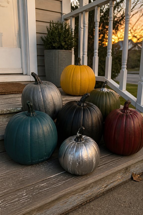spray paint pumpkin transformations